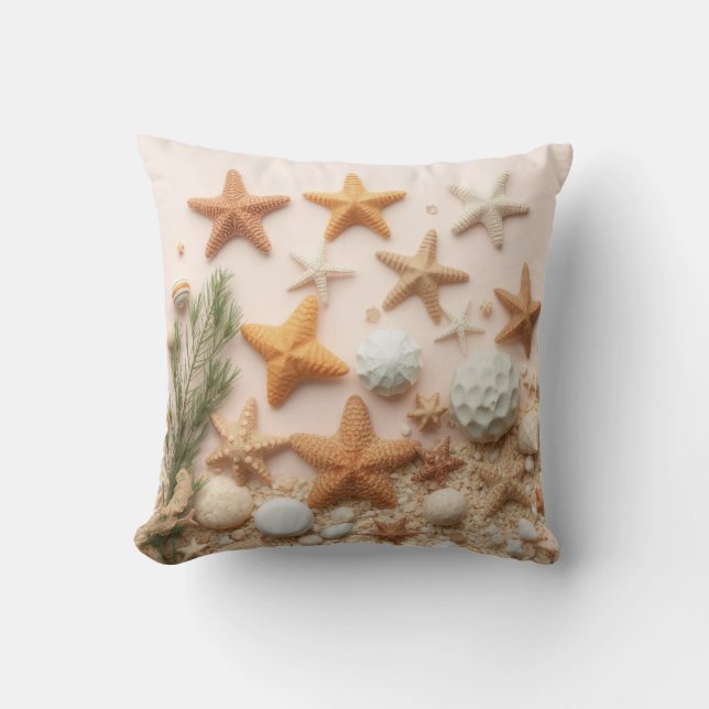 Bliss Starfish Throw Kissen (Vorderseite)