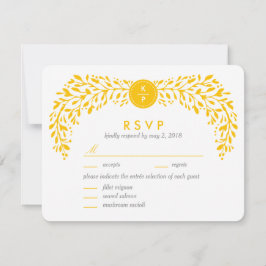 Blisses Laurel EDITABLE FARBE RSVP Card