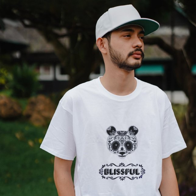 BLISSFUL 3D-Textentwurf T-Shirt (Von Creator hochgeladen)