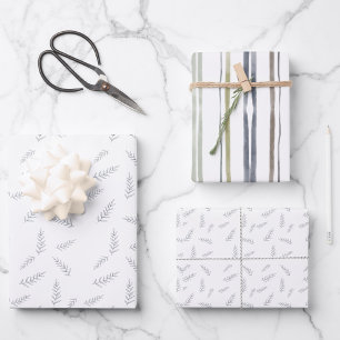 Blissful Blues Collection WRapping Paper Geschenkpapier Set
