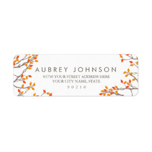 Blissful Branches adressieren Labels