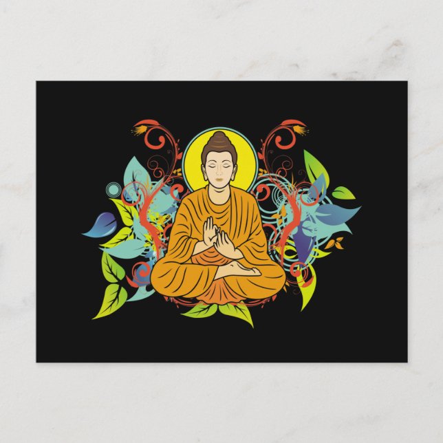 Blissful Buddha Postkarte (Vorderseite)