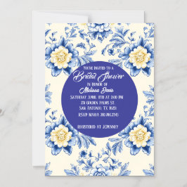 Blissful Chinoiserie Bridal Shower Invitation Magneteinladung