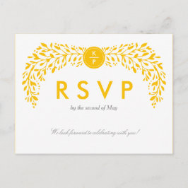 Blissful Laurel UAWG Postcard EDITABLE FARBE Einladungspostkarte
