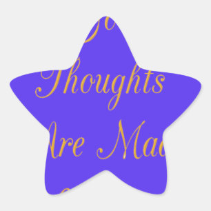 Blissreiche Überlegungen: Gute Gedanken an Liebe Stern-Aufkleber