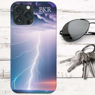 Blitz auf Wasser Monogramm Case-Mate iPhone Hülle