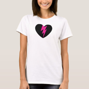 Blitz-Bolzen-Herz T-Shirt
