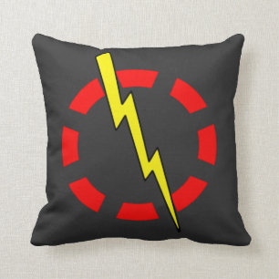 Blitz-Bolzen-Symbol-Plüsch-Wurfs-Kissen Kissen