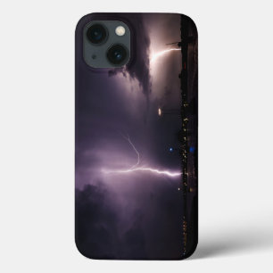 Blitz-Bolzen über Hafen-Stadt Case-Mate iPhone Hülle