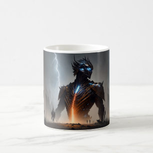 Blitz-Cyborg-Krieger Kaffeetasse