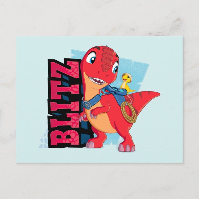 Blitz | Dino Ranch Postkarte (Vorderseite)