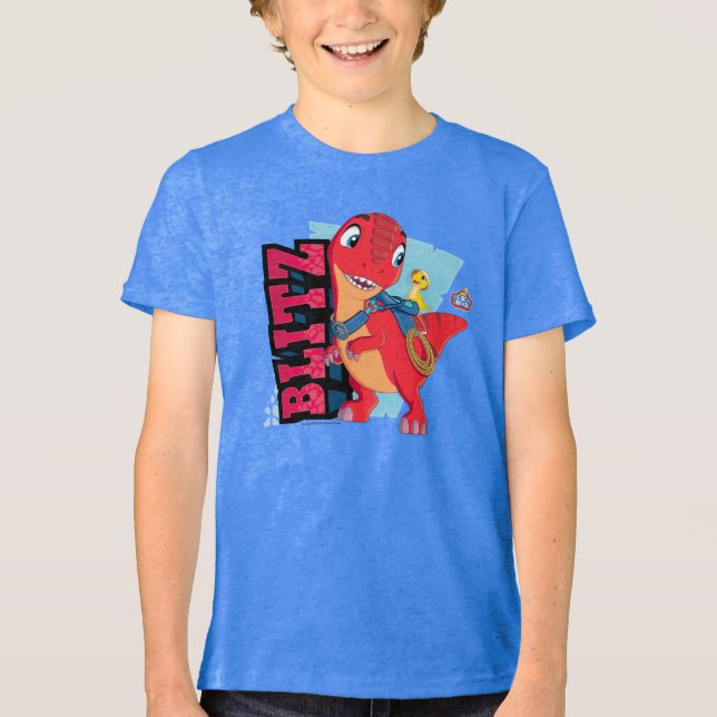 Blitz | Dino Ranch Tri-Blend Shirt (Vorderseite)