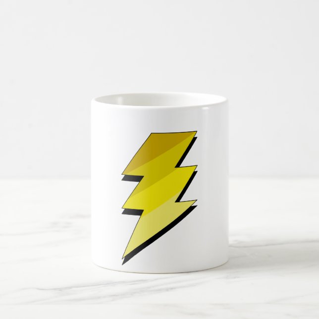 Blitz-Donner-Bolzen Kaffeetasse (Mittel)