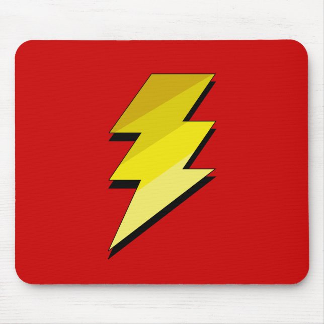 Blitz-Donner-Bolzen Mousepad (Vorne)