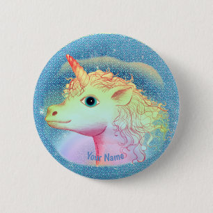 Blitz-Einhorn-Button Button