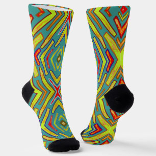 Blitz Fun Gelb Grün  Socken