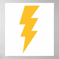 Blitz mit gelbem Blitz