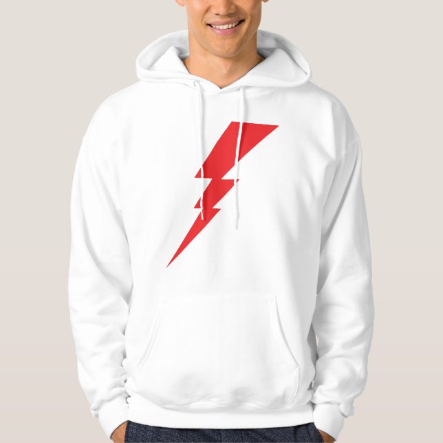 Blitz mit rotem Blitz Hoodie (Vorderseite)