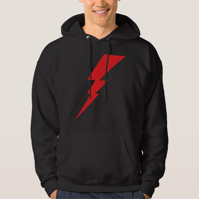 Blitz mit rotem Blitz Hoodie (Vorderseite)