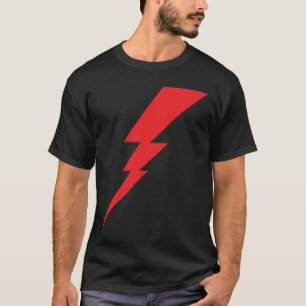 Blitz mit rotem Blitz T-Shirt
