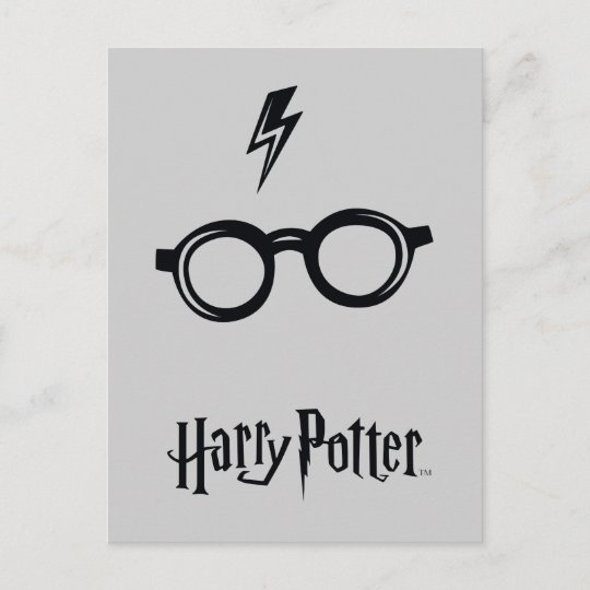 Blitz Narbe Und Glaser Harry Potter Bann Postkarte Zazzle At