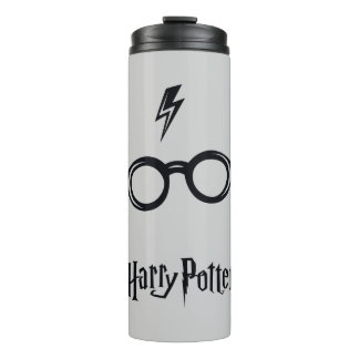 Blitz-Narbe und Gläser Harry Potter-Bann-| Thermosbecher