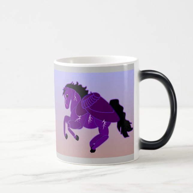 Blitz-Pegasus-Pferdeverwandelnde Tasse (Rechts)