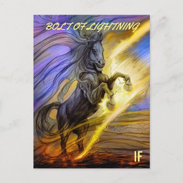 Blitz-Postkarte von Mike Winterbauer Postkarte (Vorderseite)