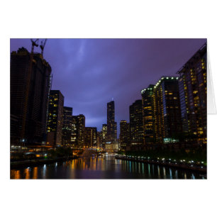 Blitz über Chicago River