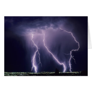 Blitz über Salt Lake Valley, Utah.