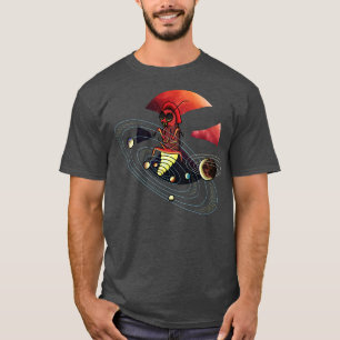 Blitzbrenner-Sonnensystem glänzt mit Sonnenschutzg T-Shirt