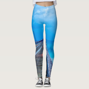 Blitze am Navarre Beach Pier Leggings