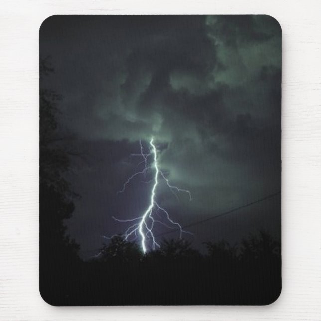 Blitze in den Wolken Mousepad (Vorne)
