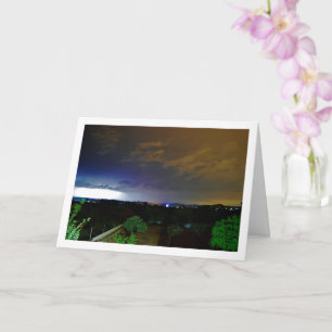 Blitze in Sky Landscape Karte