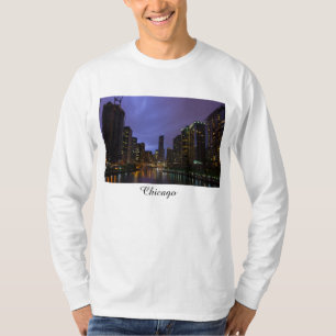Blitze über dem Fluss Chicago T-Shirt