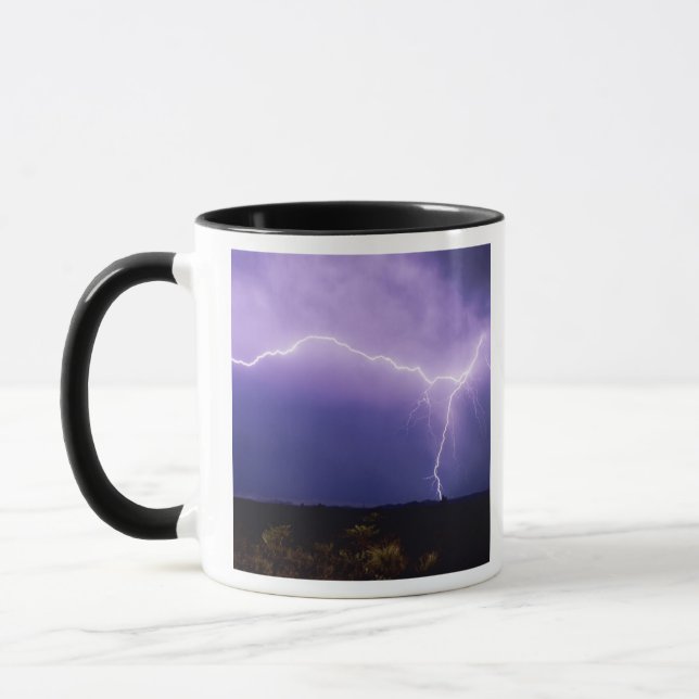 Blitzeinschlag über Wüste, Big Bend Tasse (Links)