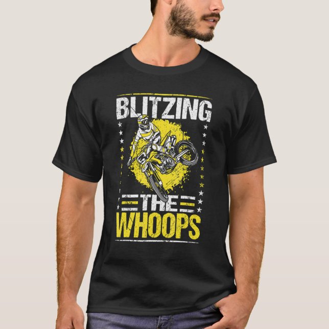 Blitzen der Whoops Motocross Supercross Dirt T-Shirt (Vorderseite)