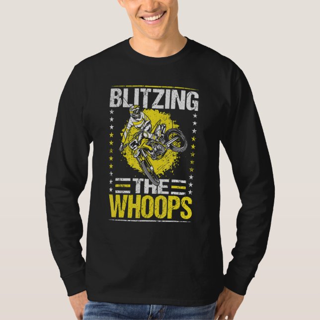 Blitzen der Whoops Motocross Supercross Dirt T-Shirt (Vorderseite)