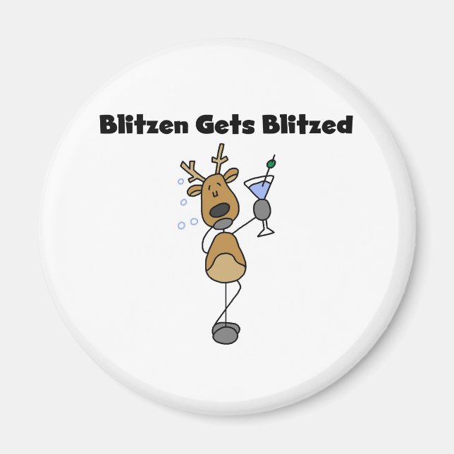 Blitzen Gets Blitzed Magnet (Vorne)