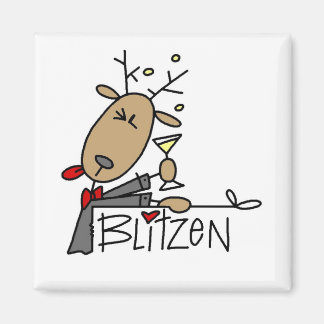Blitzen Reindeer Weihnachtsgeschenke und Geschenke Magnet