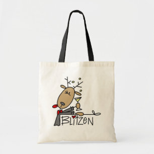 Blitzen Ren-Weihnachtst-shirts und -geschenke Tragetasche