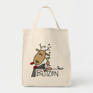 Blitzen-Rentier-T-Shirts und Geschenke Tragetasche