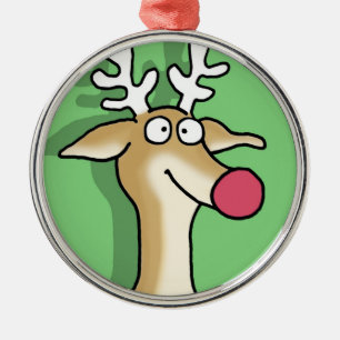 BLITZEN von Sandra Boynton Silbernes Ornament