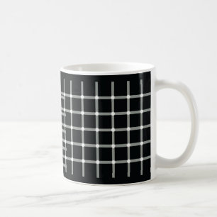 Blitzende schwarze Punkte - optische Illusion Tasse