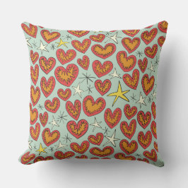 Blitzherzen Kissen