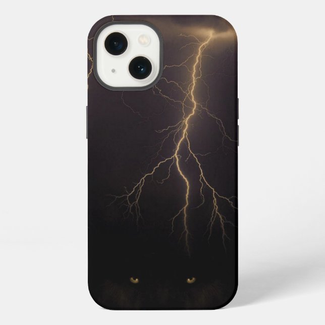 Blitzhimmel iPhone Hülle (Rückseite)