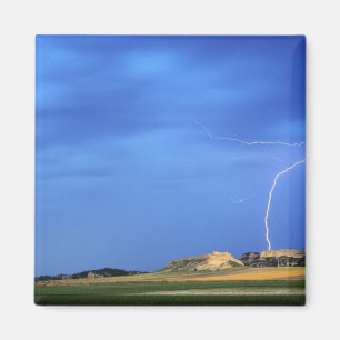 Blitzschlag auf Wildcat Hills in der Nähe Magnet