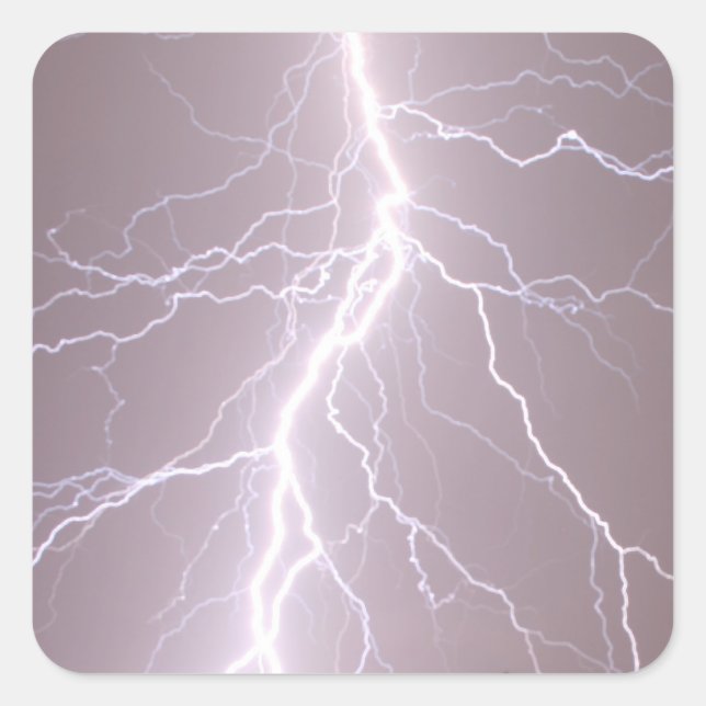 Blitzschlag - Aufkleber (Vorderseite)