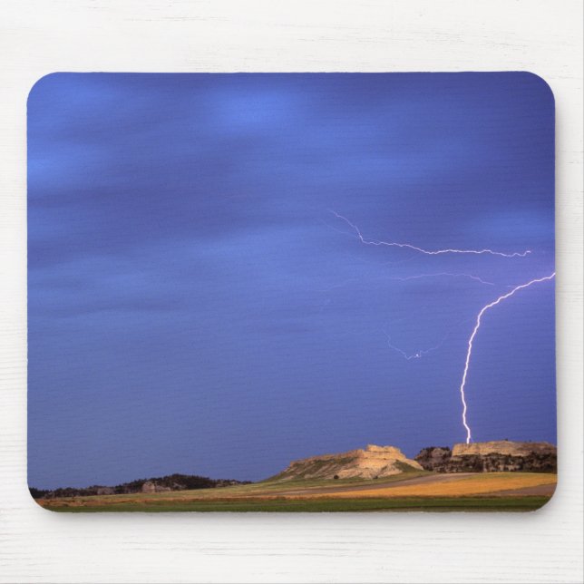 Blitzschlag bei Scottsbluff Mousepad (Vorne)