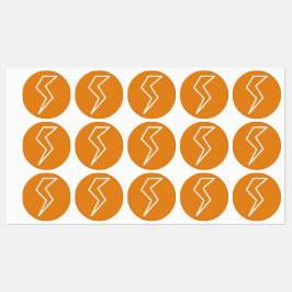 Blitzschlag Etiketten